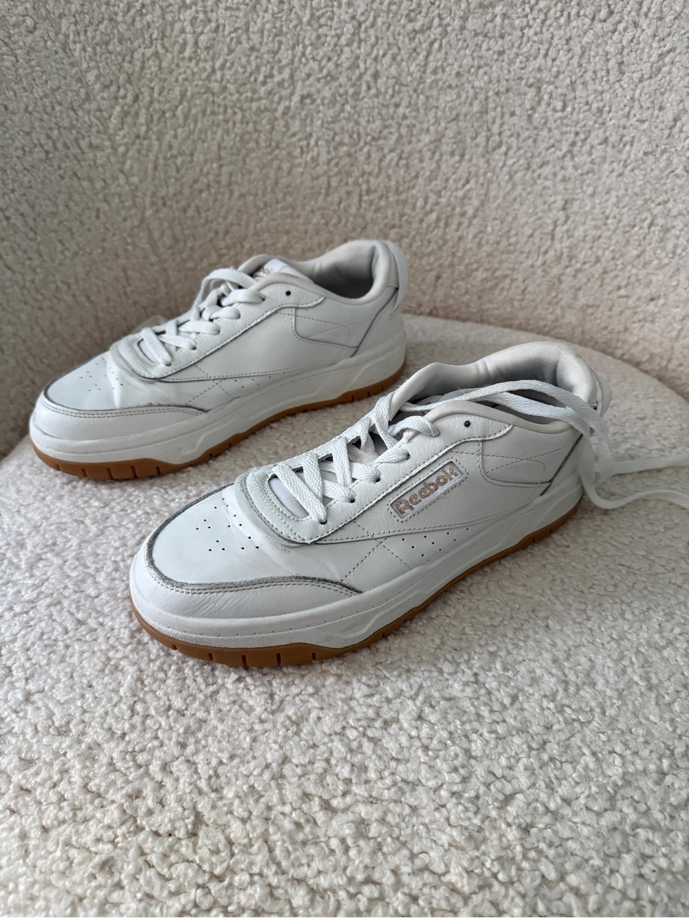 Reebok Club C White Leather Sneakers